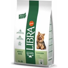 LIBRA DOG ADULT MINI CHICKEN 8KG - MAZO ŠĶIRŅU SUŅIEM (VISTA)