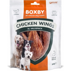 BOXBY CHICKEN WINGS 360G - SPĀRNIŅI PIEAUGUŠIEM SUŅIEM (100% VISTA)