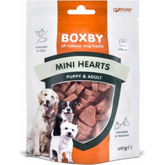 BOXBY MINI HEARTS PUPPY&ADULT 100G - МИНИ СЕРДЕЧКИ ДЛЯ ЩЕНКОВ И ВЗРОСЛЫХ