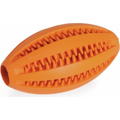 Rotaļlieta suņiem - Zobu tīrīšanas regbija bumba 11cm