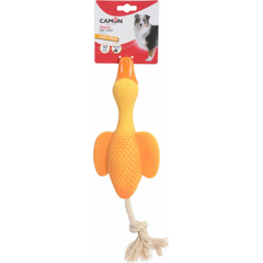 Rotaļlieta suņiem - Lateksa zvēriņi ar virvi 18cm