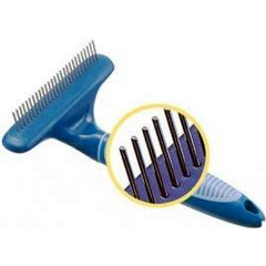 Metāla ķemme visu veidu kažokiem ar 27 gariem zobiem