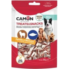 Jēra/mencas trīsstūrīši 80g - Gardums suņiem