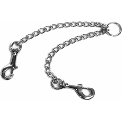 Dubultā suņu pavada - ķēde  35 cm