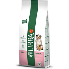 LIBRA DOG ADULT SALMON 14kg - pilnvērtīga barība pieaugušiem suņiem, ar lasi
