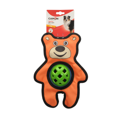 Lācītis no auduma ar TPR detaļām 30 cm - Rotaļlieta Suņiem