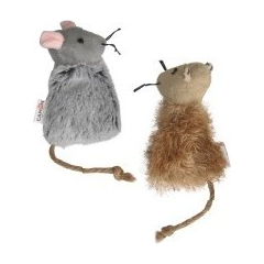 Rotaļlieta kaķiem - plīša pele ar  kabatu kaķumētrai 10cm