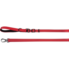 Pavada suņiem sarkana kr. un atstaroj. šuvēm 20x1200/2000mm