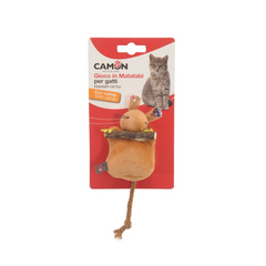 Rot. Kaķiem plīša pele ar kaķumētru 10cm