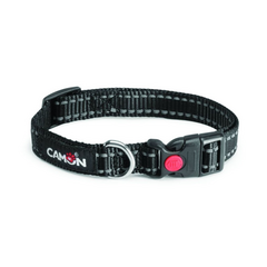 Kaklasiksna suņiem melna kr. un atstaroj. šuvēm 15mmx26/40cm