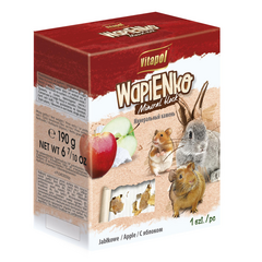 MINERAL BLOCK XL Õuna närilistele ja küülikutele, mineraalkivi 1tk 190g - Lisatoit närilistele ja küülikutele