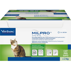 Virbac Milpro 16 mg/40 mg tbl. kaķiem virs 2 kg N48*