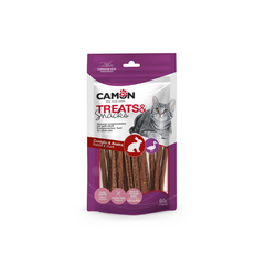 Gardums kaķiem - pīles, truša nūjiņas 60g