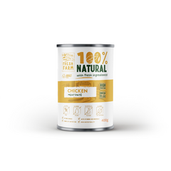 Fresh Farm Dog Smooth Pate with Chicken 400gr - pilnvērtīga barība, pastētes veida konservi ar vistas gaļu