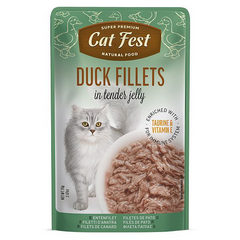CatFest Duck Fillets in Tender Jelly 70g - pīles fileja maigā želejā