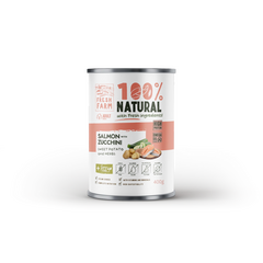 Värskelt Farmi Koera Toskva pate kala, suvikõrvits, maguskartul ja ürdid 400gr - jämedateraline pate, lõhe, suvikõrvits, maguskartulid ja ürdid