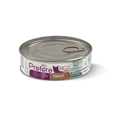 Fresh Farm CAT Prefera MPD Adult trout 85gr - pieaugušiem kaķiem (arī sterelizētiem), monoproteīna barība ar foreli