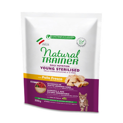 NT CAT YOUNG STERILIZED CHICKEN 300GR - sterilizētiem jauniem kaķiem, sākot no sterilizācijas/kastrācijas brīža līdz 1 gada vecumam