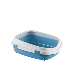 STEFANPLAST Kaķu tualete QUEEN (ziemeļu debesis/balts), izmērs cm 55x71x24,5h