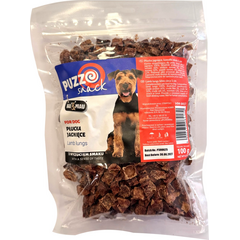 HAU&MIAU dog treat, lamb lung, pieces, 1cm 100g - papildbarība suņiem, gardie jēra plaušas kubiciņi, 1cm