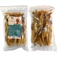 AnimaPet Trušu ausis 300 g - papildbarība suņiem, 100% dabīgas kaltētas trušu ausis