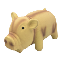 Barry King rotaļlieta suņiem, cūka ar skaņu, bēša, lateksa, 15 cm