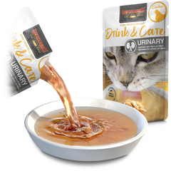 LEONARDO DRINK&CARE URINARY CHICKEN 40G - ZUPA KAĶIEM URĪNCEĻU VASELĪBAS ATBALSTAM AR VISTU