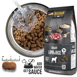 BELCANDO LAMB&RICE 12.5KG - Visu šķirņu suņiem (jērs un rīsi)