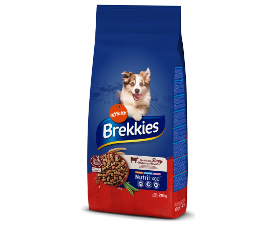 Pieaugušiem suņiem ar liellopu gaļu 20kg - Brekkies Dog Beef