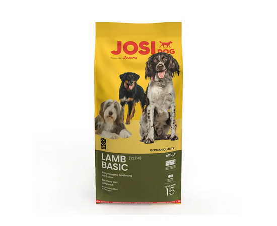 Josera Petfood Josera P suņiem JosiDog Lamb Basic 15 kg