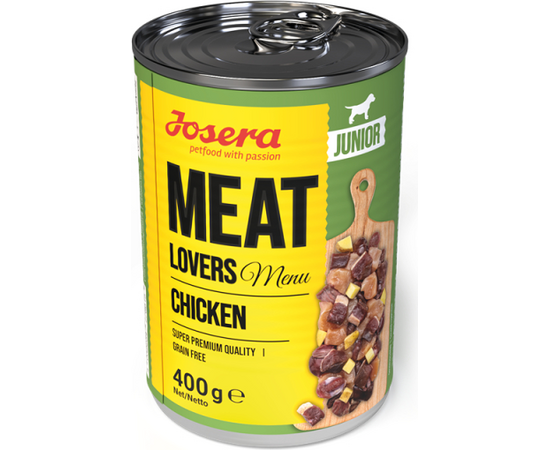 Josera Petfood Konservi JOSERA suņiem Meat Lovers Junior Menu Chicken 400 g