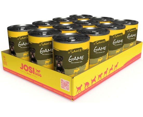 Josera Petfood Konservi JOSERA JosiDog Game in sauce 415 g, 2 image