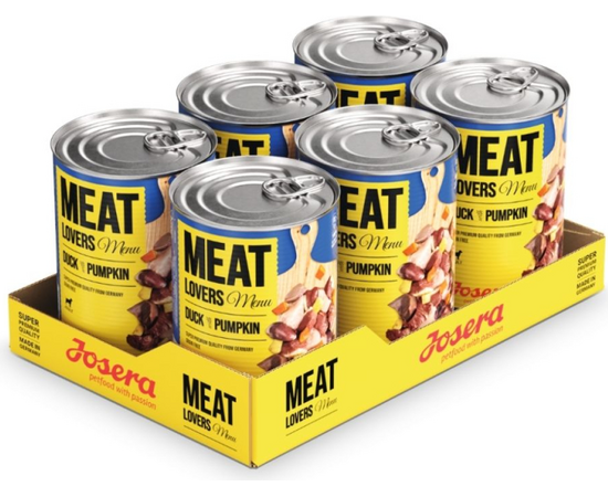 Josera Petfood Konservi JOSERA suņiem Meat Lovers Menu Duck with Pumpkin 400 g