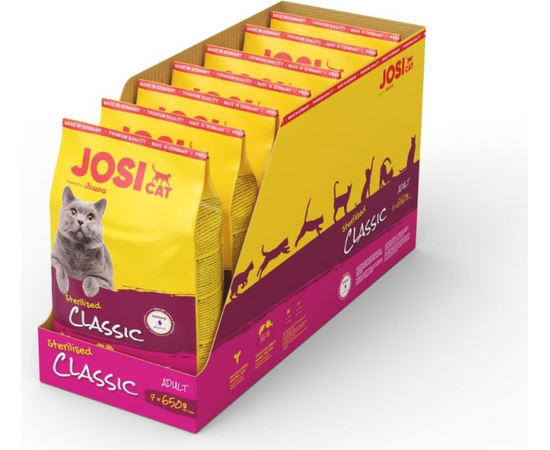 Josera Petfood Josera P kaķiem JosiCat Sterilised Classic 650 g