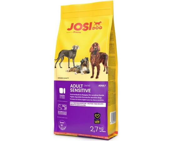 Josera Petfood Josera P suņiem JosiDog Adult Sensitive 2.7 kg