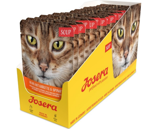 Josera Petfood Konservi JOSERA kaķiem ZUPA Chicken with Carrots&Spinach 70 g