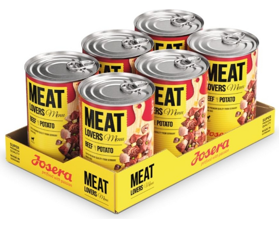 Josera Petfood Konservi JOSERA suņiem Meat Lovers Menu Beef with Potato 400 g