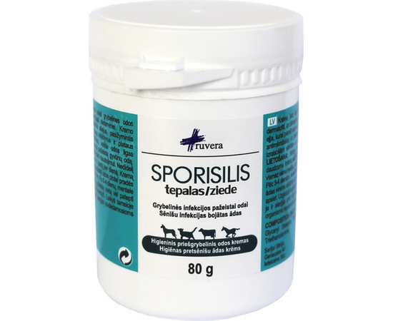 Ruvera Sporisilis ziede (palīgl. pret ādas sēnīšu inf.) 80 g