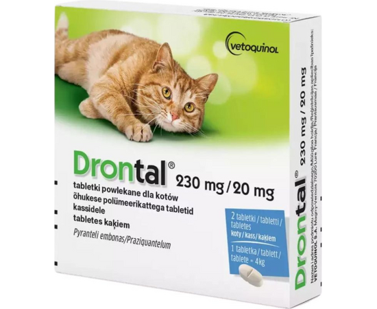 Vetoquinol Drontal kaķiem tbl. N2*