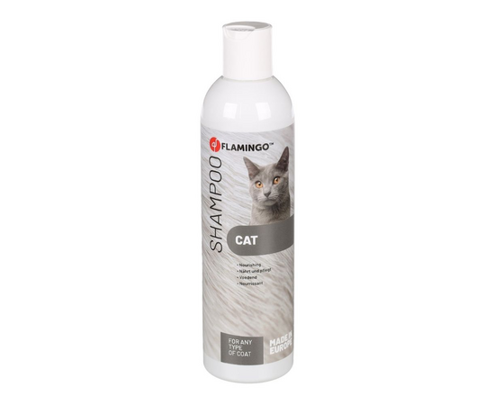 Flamingo FLMG Šampūns Kaķiem visiem apmatojuma veidiem, satur makadāmijas riekstu eļļu 300 ml 561517