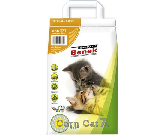 Certech pakaiši dzīvniekiem kukurūzas Super Benek Corn Cat 7 L
