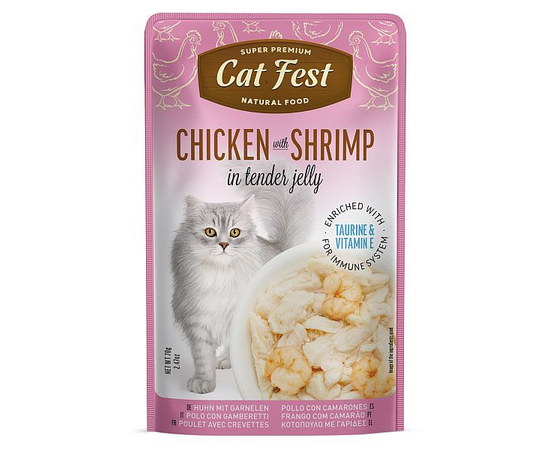 Catfest Cat Fest Vaade lihaga garneeringutes želees, 70g