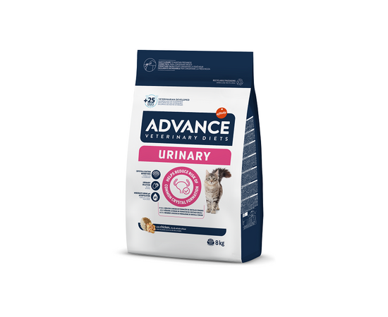 ADVANCE VET CAT URINARY 8KG - KASSIDELE KUSETEEDE TERVISE TOETUSEKS