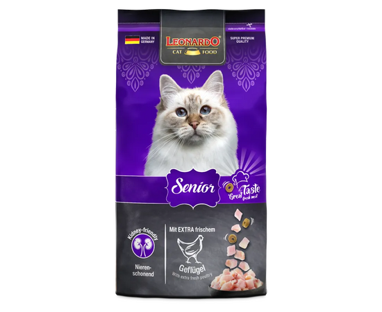 Leonardo Senior Fresh Poultry 1.8kg - Sausa barība vecākiem kaķiem, 3 image