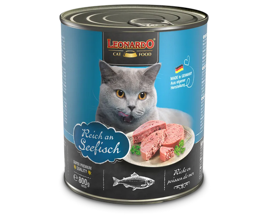 Leonardo Fish 800gr - Kaķu konservi ar zivi