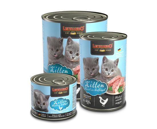 Leonardo Kitten 800gr - Konservi kaķēniem ar vistu, 3 image