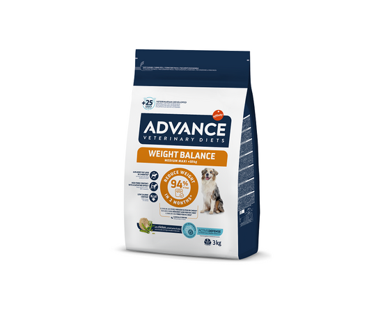ADVANCE VETERINARY DIETS DOG WEIGHT BALANCE 3KG - ДЛЯ СОБАК ДЛЯ КОНТРОЛЯ ВЕСА