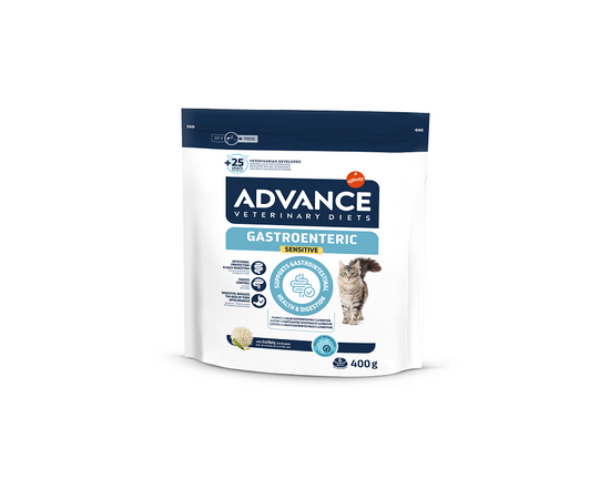 ADVANCE VETERINARY DIETS FELINE GASTROENTERIC CAT SENSITIVE 400G - ДЛЯ КОШЕК С ЧУВСТВИТЕЛЬНЫМ ПИЩЕВАРЕНИЕМ
