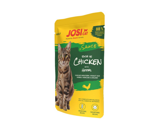Josera Petfood Konservi JOSERA JosiCat rich in Chicken in Sauce 85 g