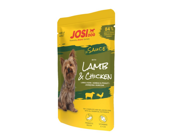 Josera Petfood Konservi JOSERA JosiDog Mini with Lamb&Chicken in Sauce 100 g